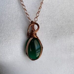 Green Pendant Necklace
